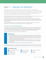Criteria for Board Membership