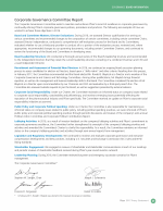 Corporate Governance Committee Report