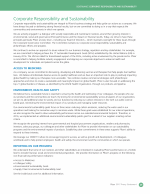 Corporate Responsibility and Sustainability