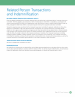 Related Person Transactions and Indemnification