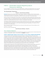 Item 6 - Special Shareowner Meetings