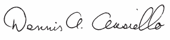 Dennis A. Ausiello, M.D. signature