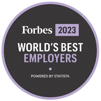 Forbes 2023 worlds best employers logo