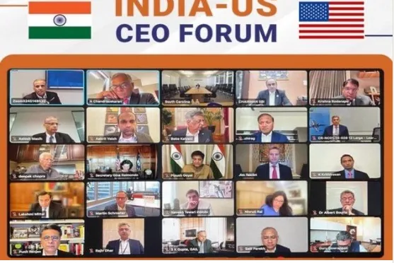 image of panel of CEO executives from the India-US CEO Forum