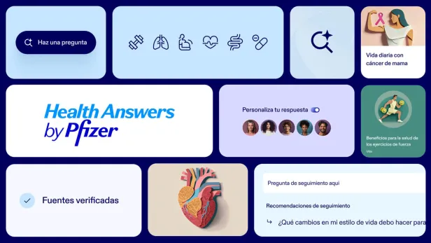 Health Answers by Pfizer, Spanish graphic