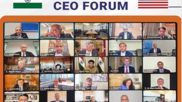 image of panel of CEO executives from the India-US CEO Forum